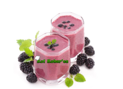 Smoothie iz robid in borovnic