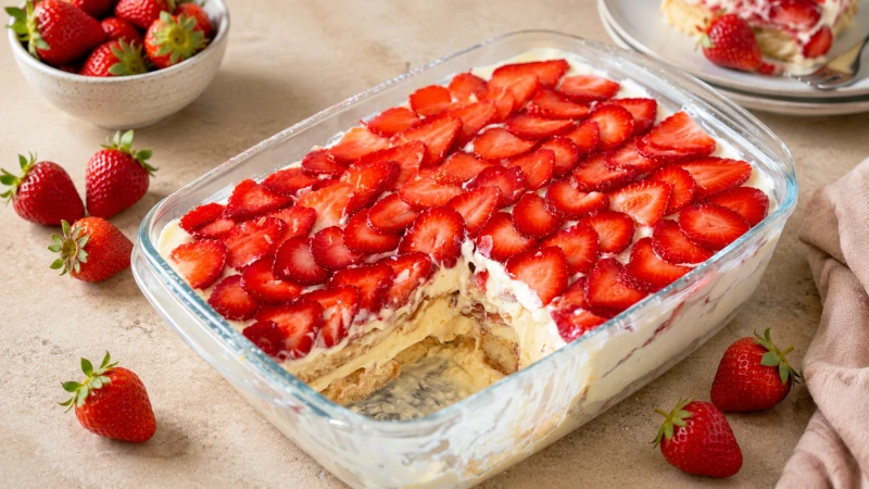 Recept za jagodni tiramisu brez jajc