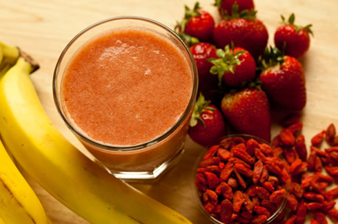 Jagodni smoothie z goji jagodami